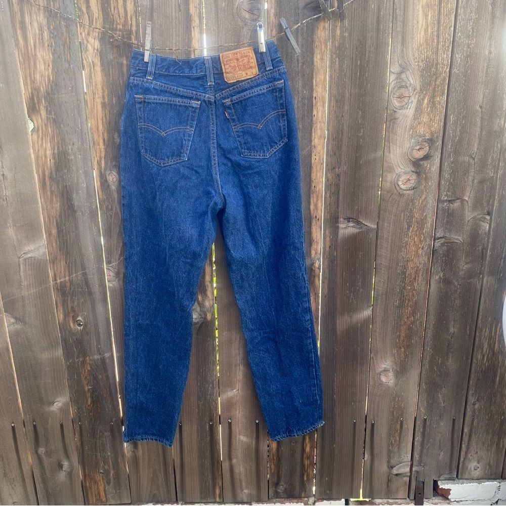 Levi's 17501 vintage made in USA Women's High Rise Jeans in Deep Blue size 11 - Picture 10 of 14